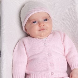 Oscar newborn bonnet - Pink